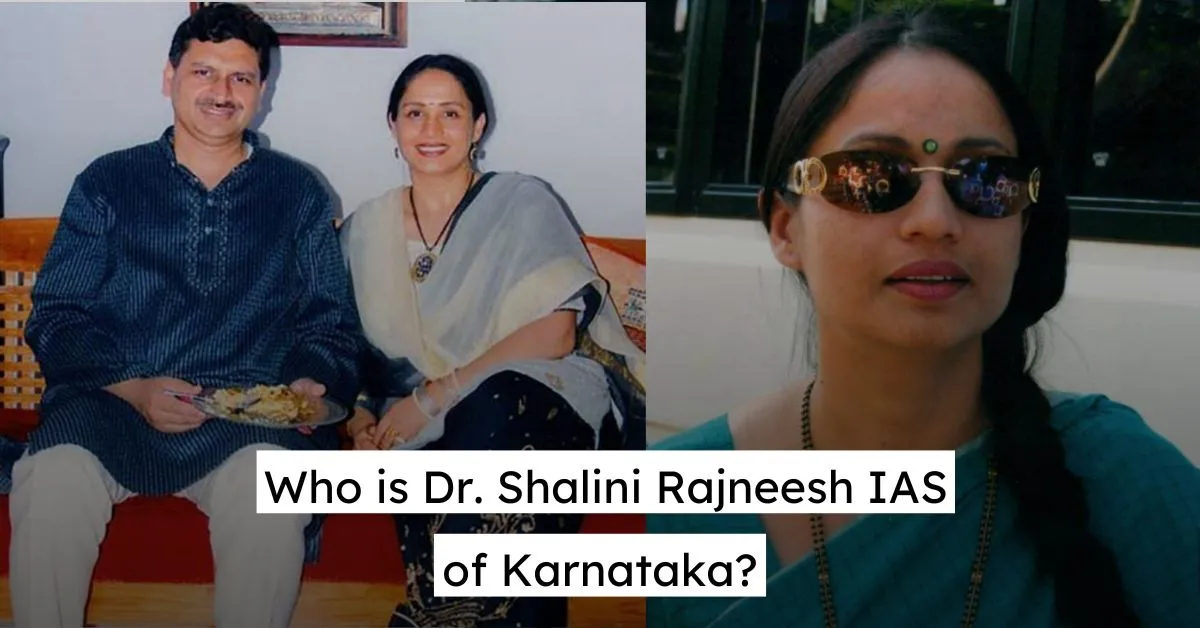 Who is Dr. Shalini Rajneesh IAS of Karnataka? - Namma Belagavi News