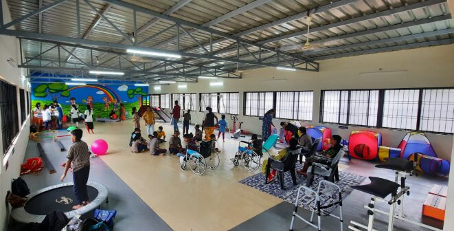 This centre is developed for Specially Abled Children.