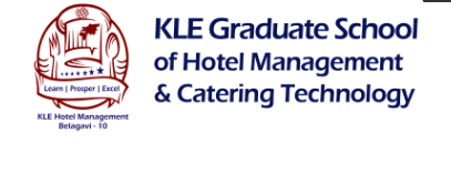 KLE Graduate School Of Hotel Management & Catering Technology: