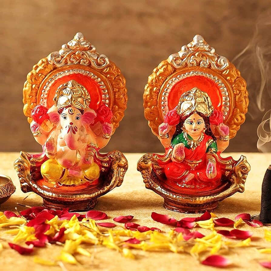 Ganesha and Lakshmi